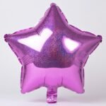 18inches Holographic Pink Star Shaped Foil Balloon