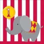 Circus Time Lunch Napkin 16/pack