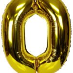 40inches Number 0 Gold Foil Balloon
