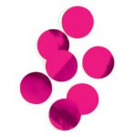 Fushia Pink Metallic Confetti 2.3cm