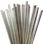 Silver Paper Straw 25/pack