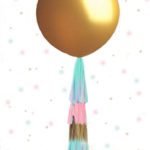 36in Gold Ballon with Tassels