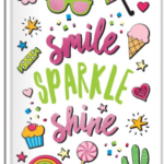 Smile Sparkle Shine Hardcover Notebook