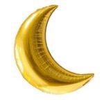 Gold Moon Shaped Foil Balloon