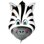 Zebra Head Foil Balloon