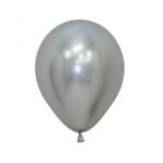 Silver Chrome Latex Balloon 50/pack