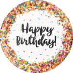 9in Sprinkles Dinner Plate 8/pack