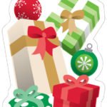 Christmas Cello Bag With Ties 20/pack