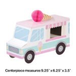 Ice Cream Bus Centerpiece 3D