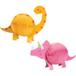Dinosaur  Honeycomb 3D Centerpiece 2/pack