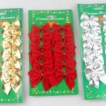 Christmas tree decoration bows 12/pack