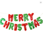 Merry Christmas Letter Foil Balloon