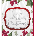 Mistletoe Designed Christmas Card