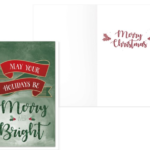 Merry and Bright Christmas Card