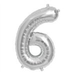 16inches Silver Number 6