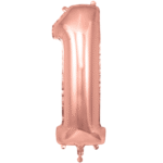 40inches Number 1 Rose Gold Foil Balloon