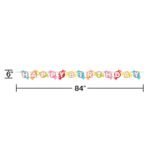 Candy Shop Dimensional Happy Birthday Banner