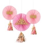 Princess Paper Fan With Tassels