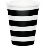Dot and Stripe Black Velvet Cup 8/pack