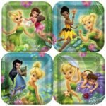 7inches Tinkerbell Square Plate 8/pack