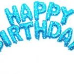 16inches Blue Happy Birthday Foil Balloon