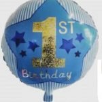 18inches 1st Birthday Boy Foil Balloon