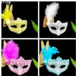 Party Masks With Feather