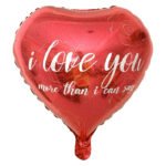 18inches I Love You More Than I Can Say Foil Balloon