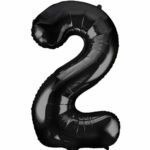 40inches Black Number 2 Balloon