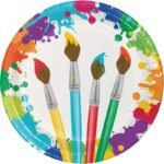 Art Party Plate 8/Pack