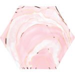 Rose All Day Geode Plate 8/Pack