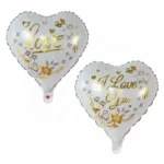 18inches White Heart I Love You Foil Balloon