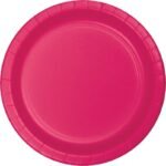 9inches Hot Magenta Plate 24/pack