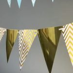 Gold Chevron Triangle Paper Banner