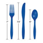 Blue Cutlery Set 24/Pack