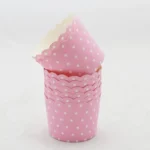 Pink Polka Dot Baking Cup 12 pack