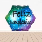 22inches Feliz Cumpleanos Hexagon Foil Balloon