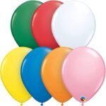 Qualatex 11inches Standard ASSORT With White Latex Balloon 25/pack