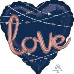 36inches Multi Navy Blue Love Balloon