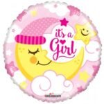 18inches It's A Girl Moon Foil Balloon