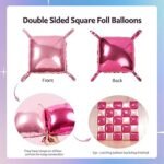 19inches Pink And Fuchsia Pink Double Side Foil Balloon