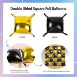 19inches Gold And Black Double Side Foil Balloon