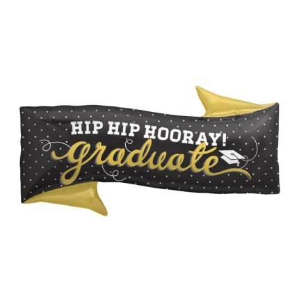 31inches Foil Balloon Hip Hip Hooray Grad