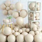 10inches Sand White Latex Balloon 100/pack