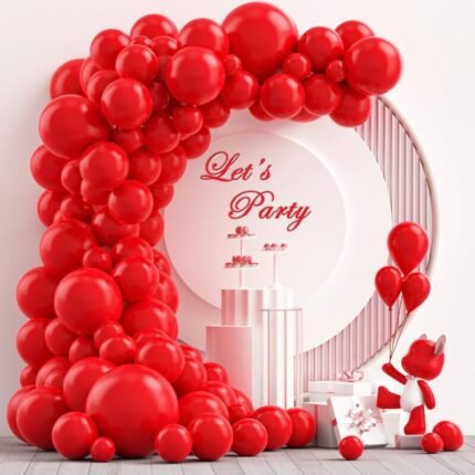 Red Latex Balloon Garland Set