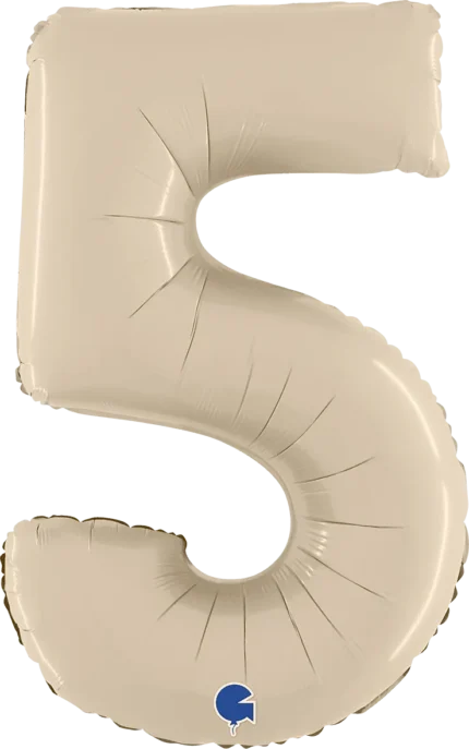 40inches Nude Number 5 Foil Balloon