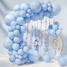 Pastel Blue Latex Balloon Garland Set