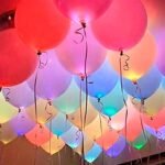 LED Latex Balloons 5/pack