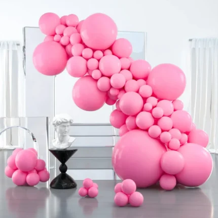 Pink Latex Balloon Garland Set