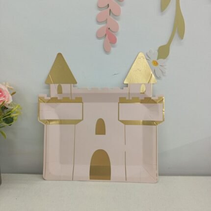 Princess Castle Shaped Plate 8/pack